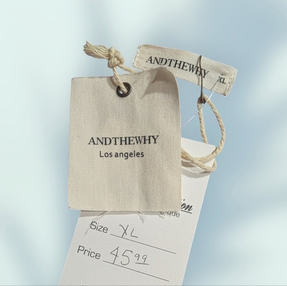 NWT AndTheWhy Colorful Abstract Print Blouse Size Large And XL - Picture 10 of 10